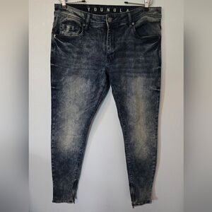 YoungLA Acid Wash Jeans size 34x30